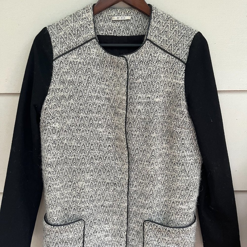 Structured Raglan- Style Mid Length Jacket - Picture 9 of 12